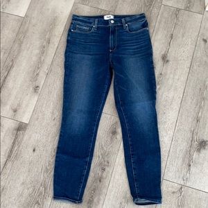 High rise ankle length jeans